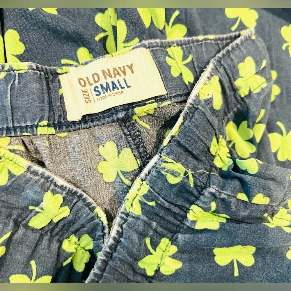 Old Navy Shamrock Pajama Pants, Lucky Irish St Patrick’s Day! Sz small